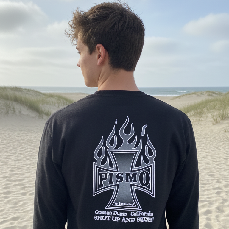 Long Sleeve - IC White - Male Back